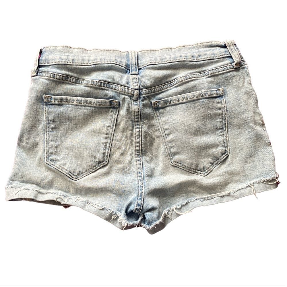 Old Navy Boyfriend Mid-Rise Denim Jean Button Fly Shorts - Picture 2 of 8